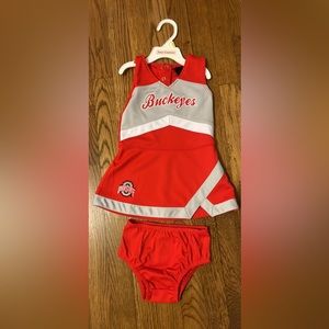 Toddler Buckeyes Cheerleader Outfit